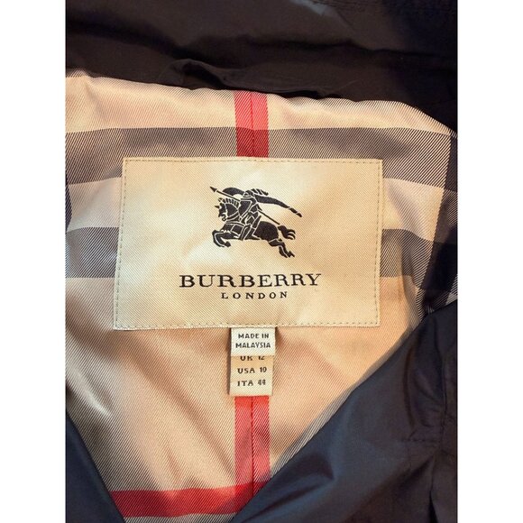 BURBERRY Black Raincoat - Picture 8 of 12